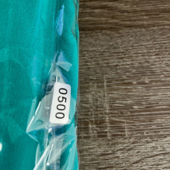 Donna Morgan Seafoam Green V Neck Fit & Flare with Pockets Zip Back Size 10 - Picture 12 of 12